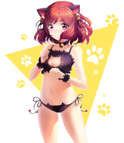 getyournekoshere:  Follow for more cute cat girls &lt;3 