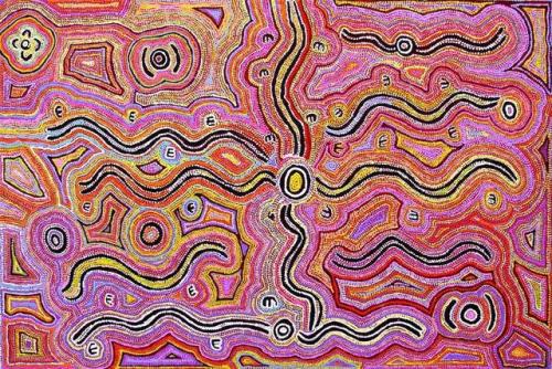 Bessie Nakamarra Sims (Aboriginal-Australian, 1932-2012, b. Yuendumu, Northern Territory, Australia)