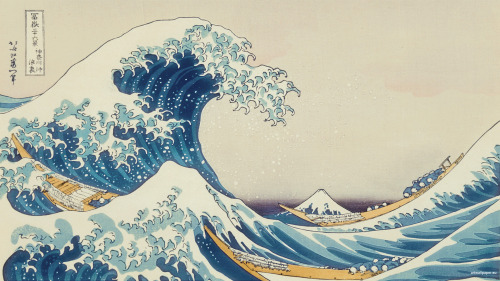 dappledwithshadow:  Waves, by Hokusai porn pictures