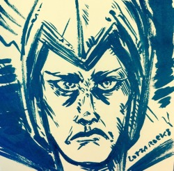 lotsarocks:  Happy Inktober! Have a scowling