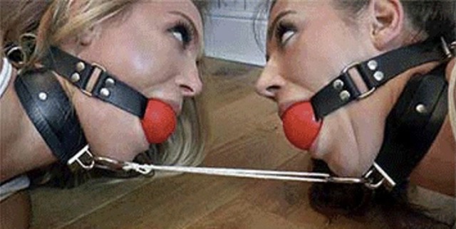 :Being a bondage slut can be lonely. Nice that these two have each other. And once the wands get going, they can watch each other cum over and over. 