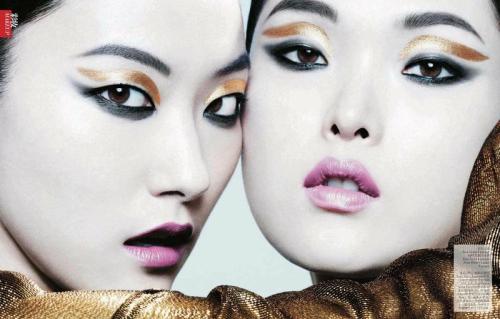 Ji Hye Park &amp; Sung Hee Kim in Vogue China, June 2013 Models: Ji Hye Park (Elite) &amp; S