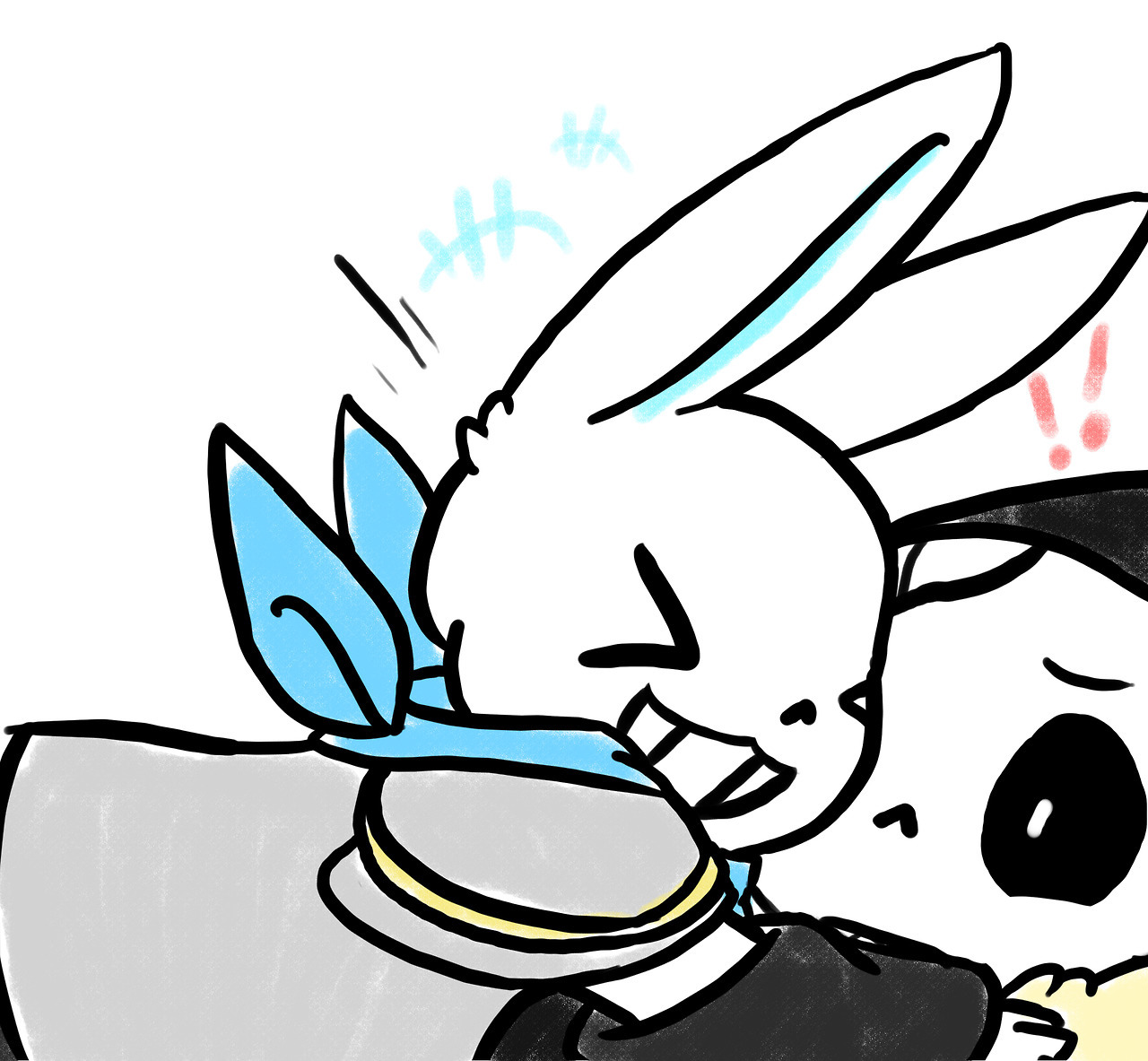 owosa:  fellWolves by @sanspar / bunny!blue and fox!papy idea by @keksbela   Part