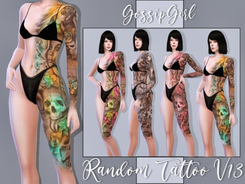 Random Tattoo V11 *★*――――*★**★*――――*★**★*――――*★**★*――――*★*  - works with all skins and overlays - Li