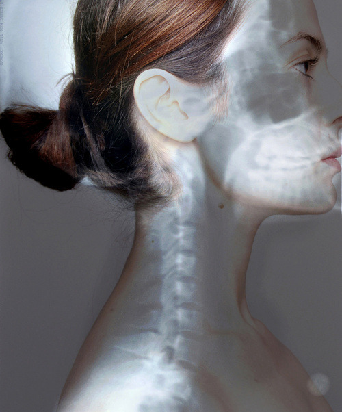 asylum-art:  Inside-Outside:  X-ray self portrait  by Dilek Öztürk on Behance