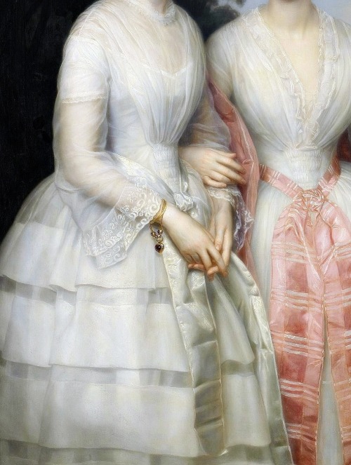 sadnessdollart:Portrait of sisters Malvina Ann Louise and Hilda Sophie Charlotte Reventlow in the fo