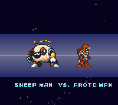 Two cool classic megaman1 characters, as megaman x sprites