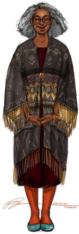 uzlolzu:Quick sketch of new character~ Nita, clothes enchantress/witch