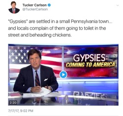 yeinesomemdarre: tikkunolamorgtfo:  jewish-privilege:   brainstatic: “Don’t call Trump supporters nazis, it hurts their feelings.” Yes, this is real (link to tweet). Yes, Tucker Carlson is literally repeating Nazi propaganda that aided the genocide