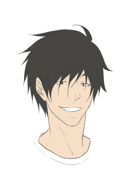 drawverylittle:  Tanaka, Tanaka, let down your hai– oh. 