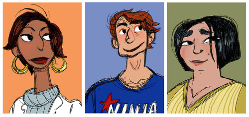 Here’s all the little portraits I did after each TAZ set up episodes! I added the THB for a complete