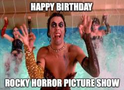 pixie-bitch75:  Looks like im not the only one turning 40 this year… Happy 40th Birthday Rocky👄Horror Picture Show 💜kisses,pixie💜