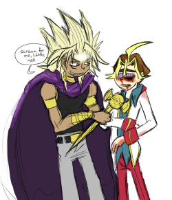 trblastoff:  I like that magicianofasstromancy requested “yugi trying to get along with shingo” and THIS is what I came up with