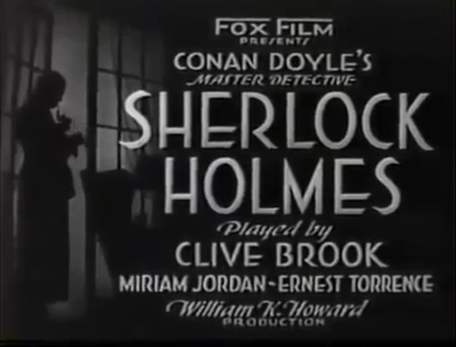 laughingacademy:devoursjohnlock:Sherlock Holmes Black &amp; White Film Title Cards | 1916 &ndash