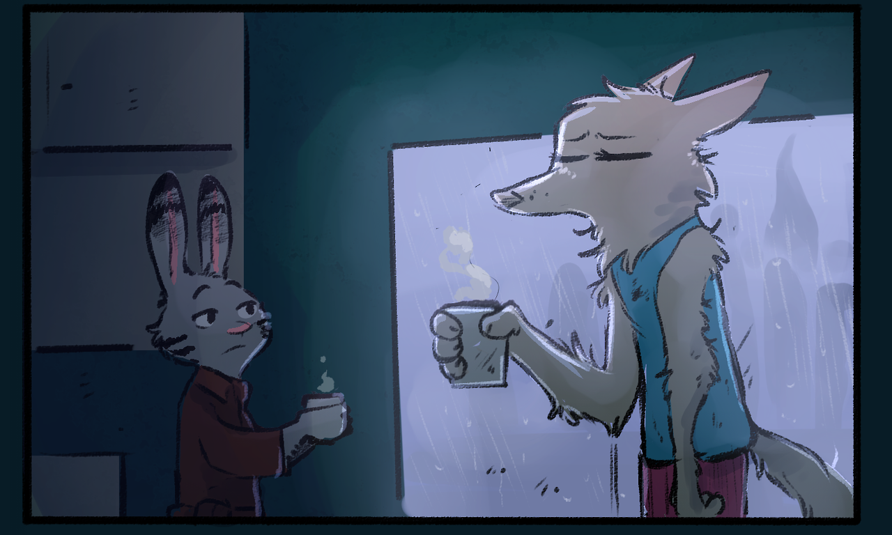 mistermead: ahappypichu-mod:  Morning Coffee Collab with Mead. Full-Res: Here   Had
