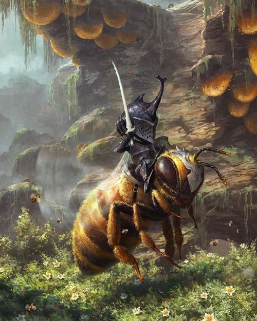 wowxwow - ‘Bee Knight’ by Qiang Zhou — view on Instagram...