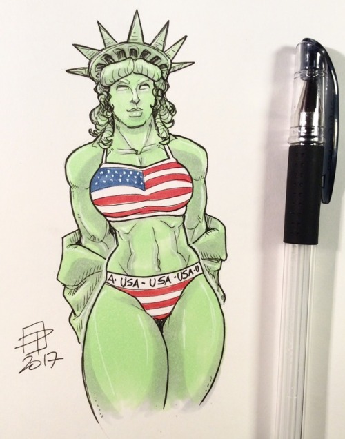 callmepo: USA! USA! USA!  A tiny doodle of adult photos