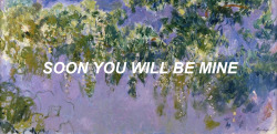 typical-healy:  Glycines - Claude Monet (1917) //fallingforyou - The 1975 (2013)