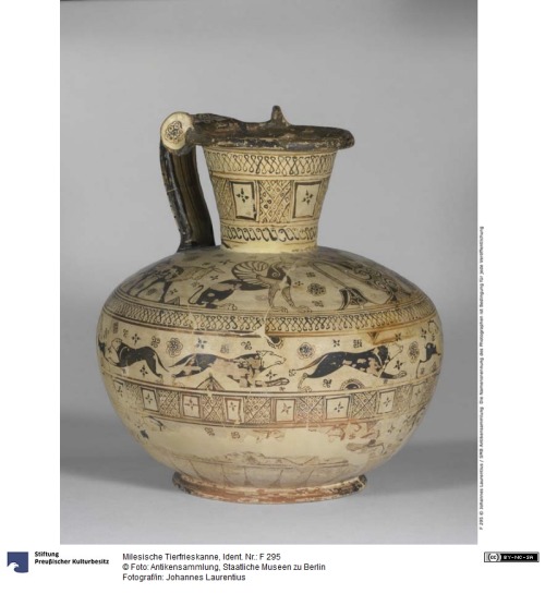 Miletian jug * 650-625 BCE* 30 cm* found from Rhodes* Staatliche Museen zu BerlinCredit: Staatliche 