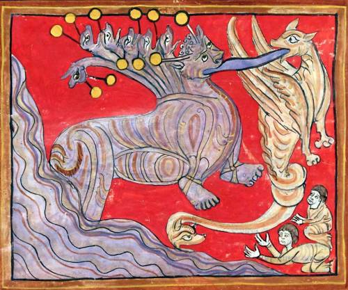 tenebrum:    French kissBeatus of Liébana, Commentarius in Apocalypsin, Astorga 12th century (BnF, Nouvelle acquisition latine 1366, fol. 106v)   