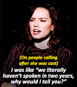 buckynat:  I liked Star Wars, but I wasn’t an überfan like many people are. Which I didn’t realize, actually, until this year. I don’t know if I can prepare for what’s to come because I don’t know what will. 