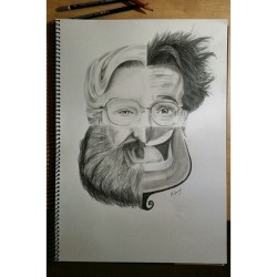 stunningpicture:  A proper tribute to a man who inspired me to be as weird and mad as he was. R.I.P The One Robin Williams 