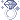 white ring with pastel indigo gem