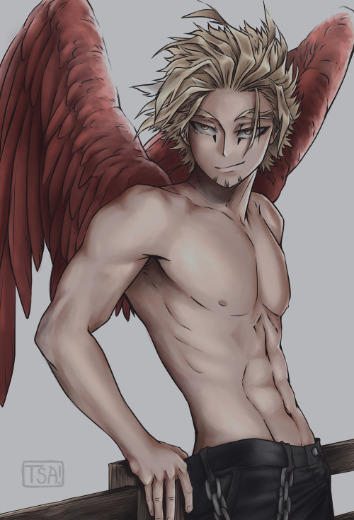 tsademcxo: Hawks I don’t know what I was trying to accomplish with this one… is.. he a cowboy? noooo