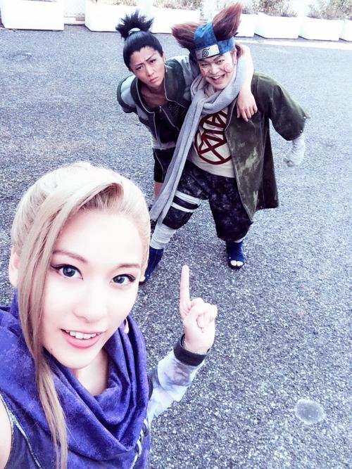 tanteitime:a shit ton of selfies taken by various members of the live action naruto stage play cast!