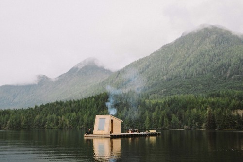 benngie - Floating sauna up at Nimmo Bay. 