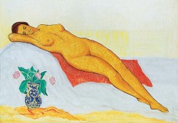 terminusantequem:  János MATTIS-TEUTSCH (1884-1960, Hungary) - Art Deco Nude  70,5×100 cm 