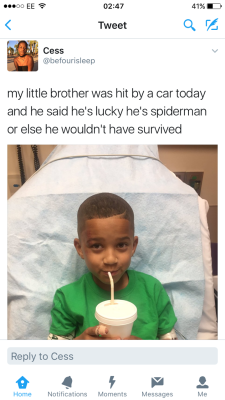 notsorighteousmuslim: respect-the-beard: Someone should draw a comic of him as Spider-Man. That car is the evil villain who couldn’t beat him.  I mean we don’t have proof that he isn’t, and he did survive being hit by a car. 