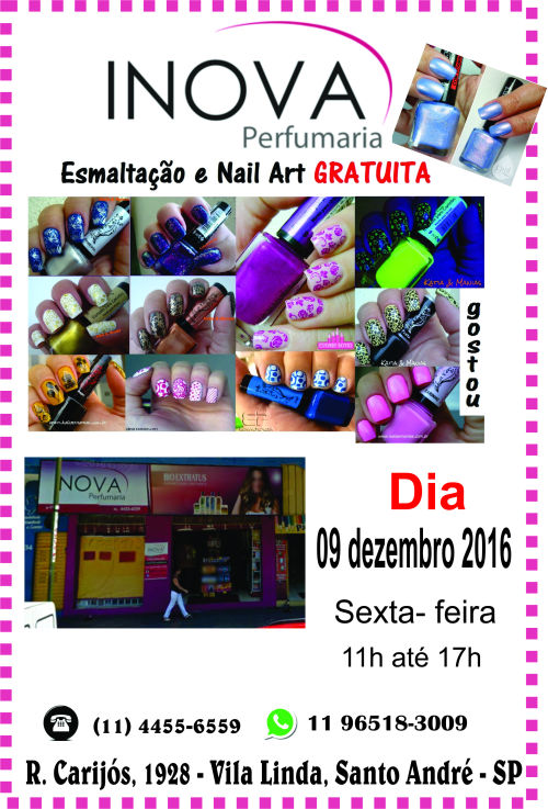 Esmaltação La Femme GRATUITA!!! É ISSO MESMO, GRÁTIS. Na Perfumaria Inova da Carijós. Perfumaria Inova Na Rua Carijós, 1928, Vila Linda em Santo André. Telefone: 4455-6559 ou WhattsApp: 11 96518-3009
http://www.perfumariainova.com.br