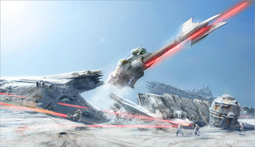 gamefreaksnz:  Concept art for cancelled Star Wars project leaked Some concept art images from the cancelled “Star Wars Battlefront Online” have turned up on the web today.