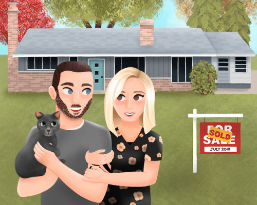 Recent commission for these brand new homeowners!