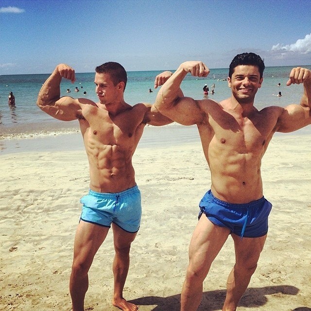 sure these dudes go to the gym and can show off at the beach…….nice bods, nice arms, cute faces…..but can they defend themselves?? its not enough to just flex on the beach, can you wrestle for your spot?? a dude half there size can humiliate them on...