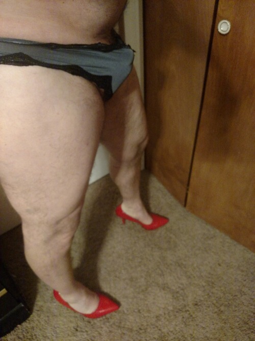 gaynnylons: 47racing: New Victoria’s Secret panties for our anniversary had to try them out!!  #VS Nice 