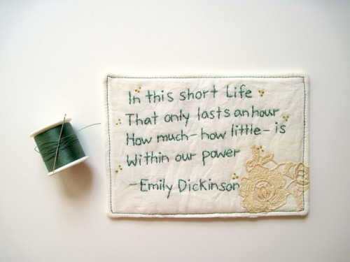 unlit: Emily Dickinson poem by FullFlowerMoon on Flickr.