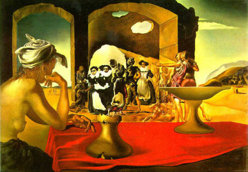 Slave Market with the Disappearing Bust of Voltaire, Salvador Dalí, 1940