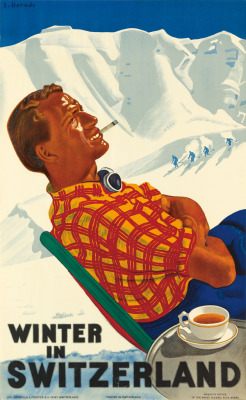 Winter in Switzerland by Erich Hermes, 1936