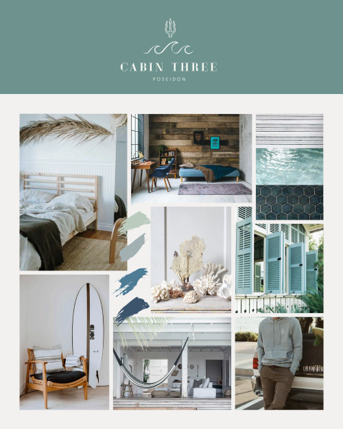 roxyhorrcr:Camp Half Blood Reimagined ⋈ Cabin 3 (Poseidon) Cabin Design MoodboardNothing says light 