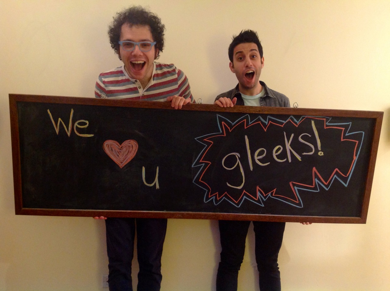 We love you gleeks! Thanks for being so awesome.
xoxo
ian and chad
a great big world