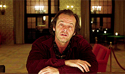 jacknicholson:  Every time Jack Torrance talks to a ghost, there’s a mirror in