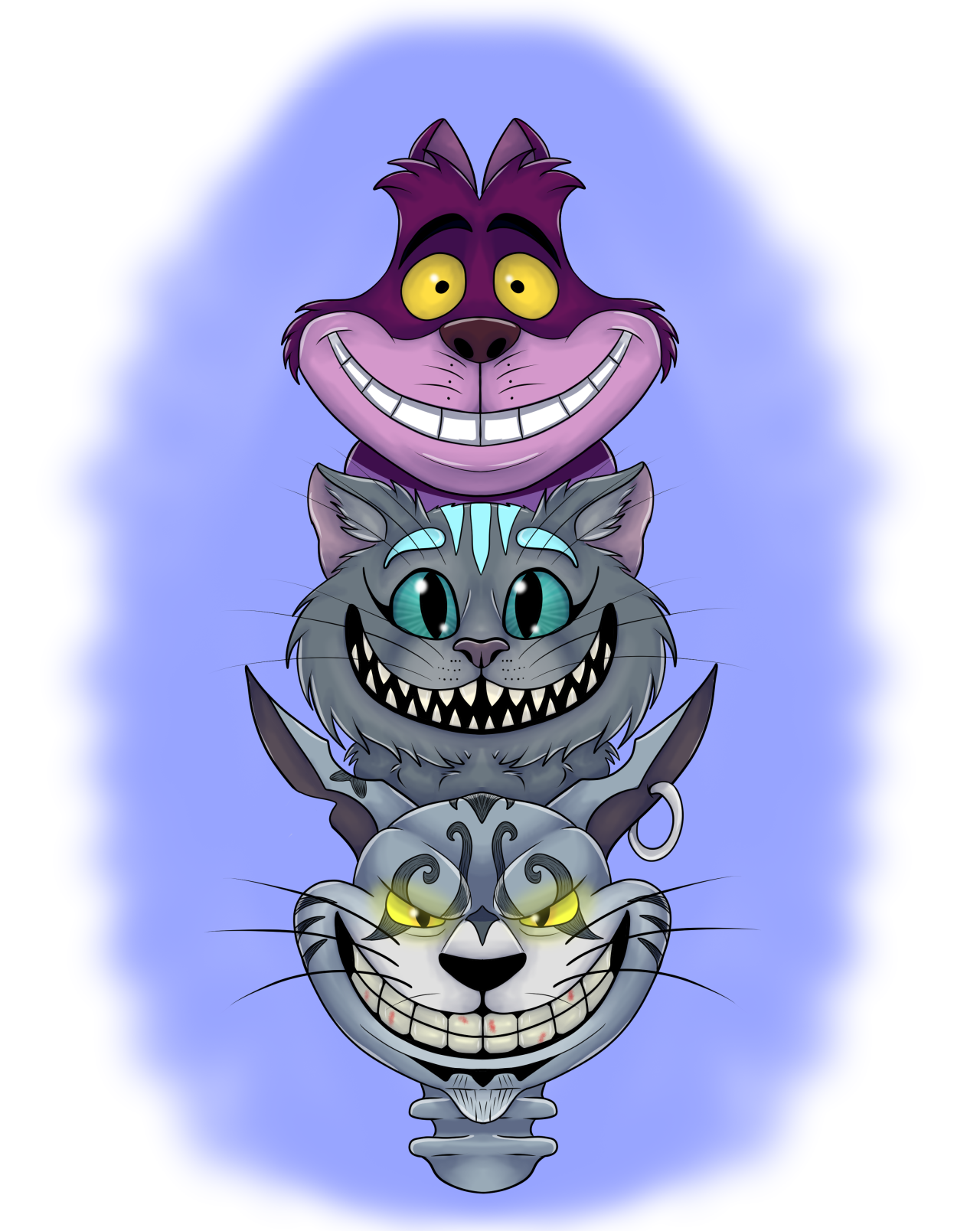 How To Draw The Cheshire Cat Tattoo Step by Step Drawing Guide by Dawn   DragoArt