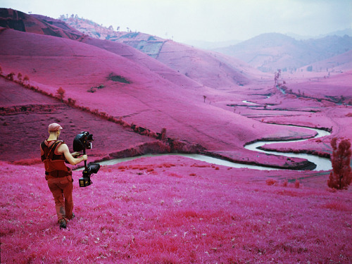 exhibition-ism:  Acclaimed photographer Richard Mosse, has been shooting photographs of landscapes and portraits in Africa with a rare 16mm infrared film  