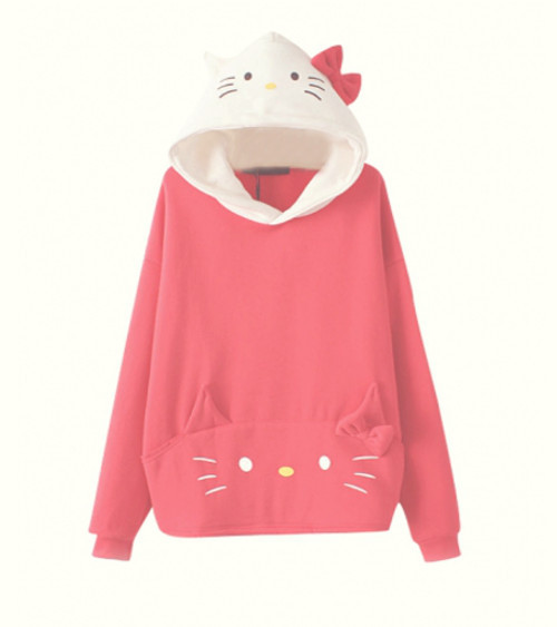 chanel-n-diamonds:  Hello Kitty Hoodie 