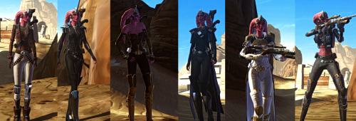 Outfit reference for some of my SWTOR characters, because why the hell not. Class and spec on each o