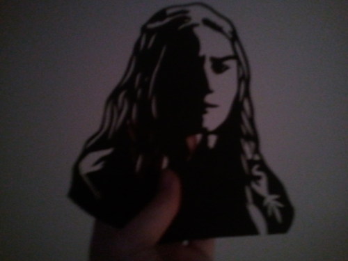 The one, the only, Cersei Lannister! All cut from one sheet of card, as can be seen in the appalling