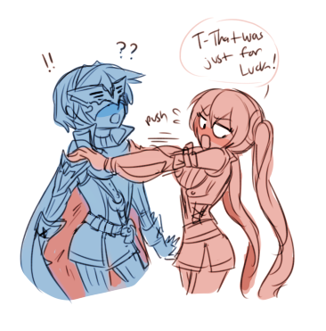 (nothing new, just drawing out the image of severa doing lucina’s hair for marth