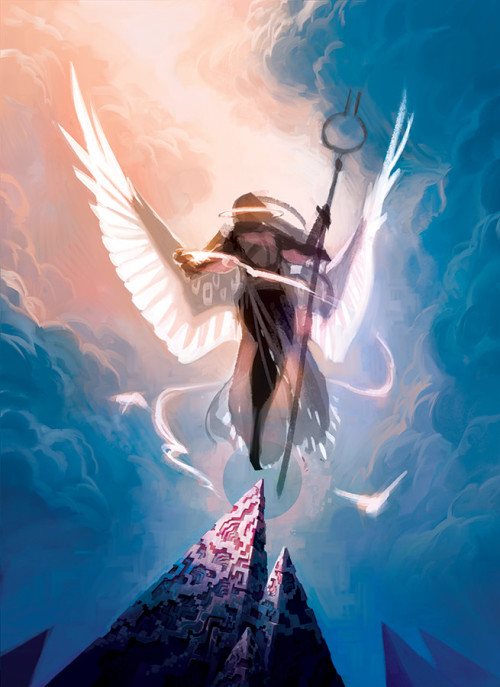 kristenplescow:  For StarCityGames.com! It’s been used in signage before, but no idea where/when token production will take place. Alsoooo it’d 99% likely be a 4/4 angel, but this was the jpeg I had on my computer. ;)I really like how this turned